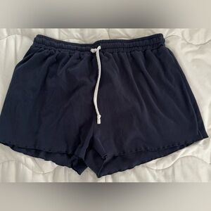Navy lounge shorts